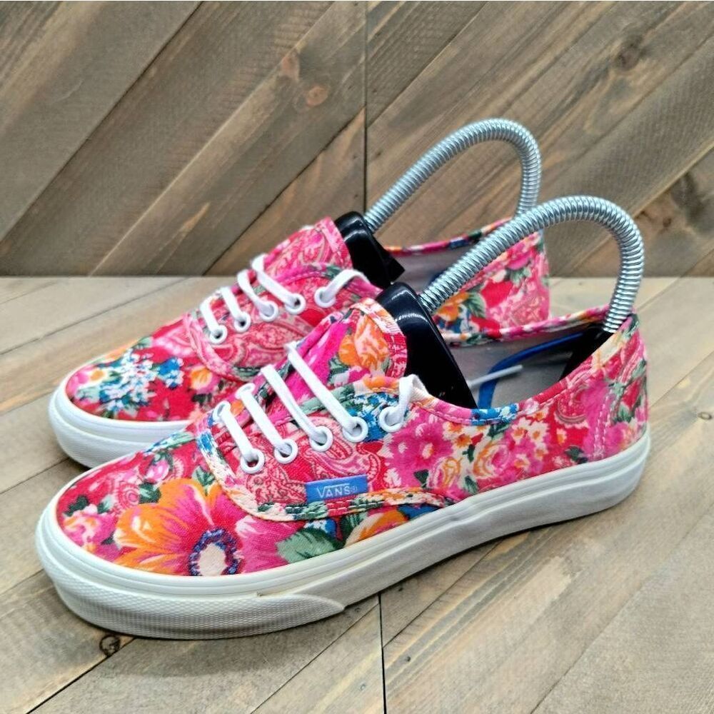 Vans Off The Wall Floral Paisley Casual Sneakers Womens Size 6.5 Multicolor‎